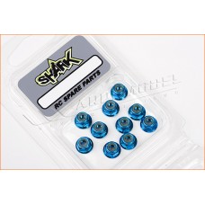 Porcas Alumínio c/ Falange M4 Azul Shark (10un.)